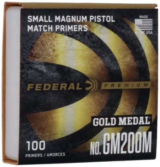 Federal Premium Gold Medal Small Pistol Magnum Match Primers #200M Box of 1000 (10 Trays of 100)