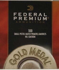 Federal Premium Gold Medal Small Pistol Match Primers #100M Box of 1000 (10 Trays of 100)