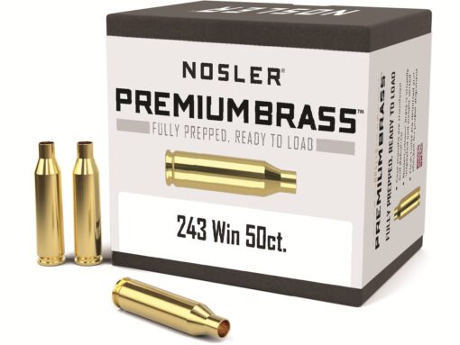 Nosler Custom Brass 243 Winchester Box of 50