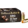 25 Rounds of .40 S&W Ammo by Sellier & Bellot XRG Defense - 130gr SCHP