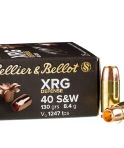 25 Rounds of .40 S&W Ammo by Sellier & Bellot XRG Defense - 130gr SCHP