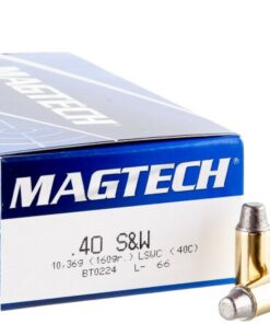 50 Rounds of .40 S&W Ammo by Magtech - 160gr Semi-Wadcutter