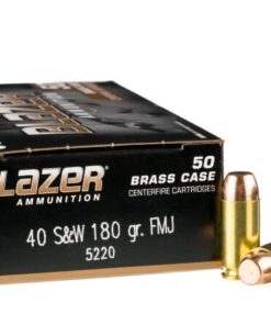 1000 Rounds of .40 S&W Ammo by Blazer Brass - 180gr FMJ