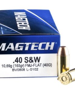 50 Rounds of .40 S&W Ammo by Magtech - 165gr FMJ FN