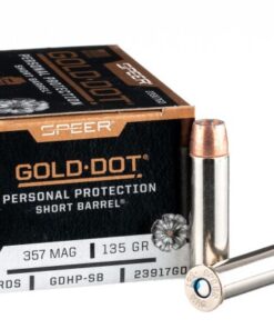 20 Rounds of .357 Mag Ammo by Speer Gold Dot Short Barrel - 135gr JHP