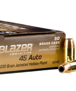 50 Rounds of .45 ACP Ammo by Blazer Brass - 230gr JHP