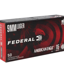 1000 Rounds of 9mm Ammo by Federal American Eagle - 115gr FMJ