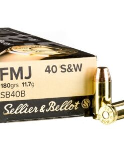 1000 Rounds of .40 S&W Ammo by Sellier & Bellot - 180gr FMJ
