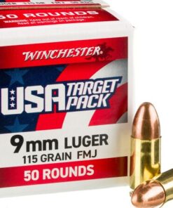 1000 Rounds of 9mm Ammo by Winchester USA - 115gr FMJ