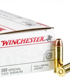 500 Rounds of .38 Special Ammo by Winchester USA - 130gr FMJ