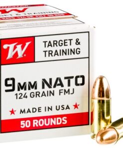 1000 Rounds of 9mm NATO Ammo by Winchester - 124gr FMJ