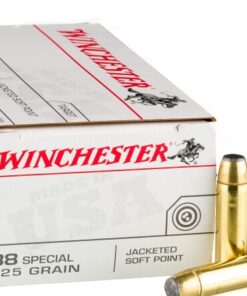 50 Rounds of .38 Spl Ammo by Winchester USA - 125gr JSP