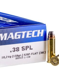 1000 Rounds of .38 Spl Ammo by Magtech - 158gr SJSP