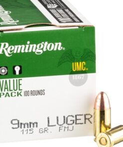 600 Rounds of 9mm Ammo by Remington - 115gr MC