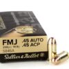 1000 Rounds of .45 ACP Ammo by Sellier & Bellot - 230gr FMJ