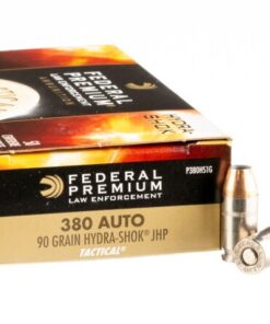 50 Rounds of .380 ACP Ammo by Federal Hydra-Shok - 90gr JHP