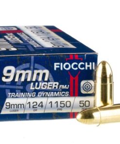 1000 Rounds of 9mm Ammo by Fiocchi - 124gr FMJ