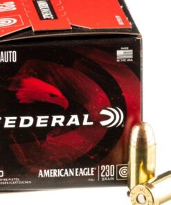 500 Rounds of .45 ACP Ammo by Federal American Eagle - 230gr FMJ
