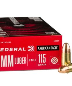 50 Rounds of 9mm Ammo by Federal - 115gr FMJ