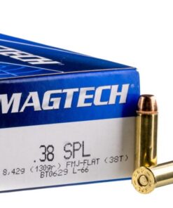 1000 Rounds of .38 Special Ammo by Magtech - 130gr FMJ