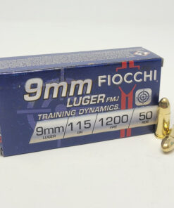 1000 Rounds of 9mm Ammo by Fiocchi - 115gr FMJ