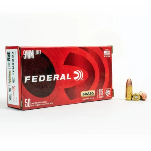 1000 Rounds of 9mm Ammo by Federal - 115gr FMJ - Image 2
