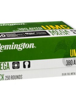 1000 Rounds of .380 ACP Ammo by Remington - 95gr MC