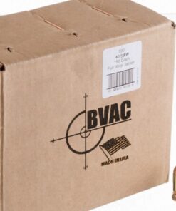 500 Rounds of .40 S&W Ammo by BVAC - Remanfactured - 180gr FMJ