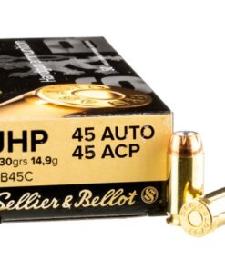 1000 Rounds of .45 ACP Ammo by Sellier & Bellot - 230gr JHP