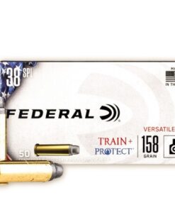 500 Rounds of .38 Spl Ammo by Federal Train + Protect - 158gr LSWCHP