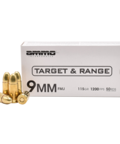 1000 Rounds of 9mm Ammo by Ammo Inc. - 115gr FMJ