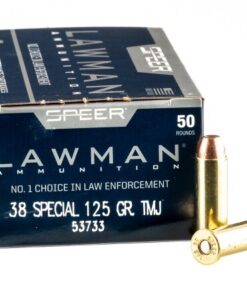 1000 Rounds of .38 Spl Ammo by Speer Lawman - 125gr TMJ