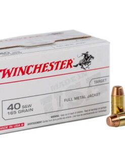 50 Rounds of .40 S&W Ammo by Winchester - 165gr FMJ