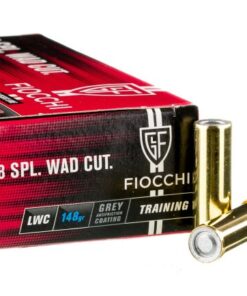 50 Rounds of .38 Spl Ammo by Fiocchi - 148gr Lead Wadcutter