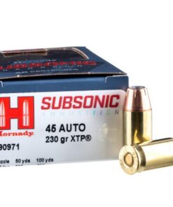 200 Rounds of .45 ACP Ammo by Hornady Subsonic - 230gr JHP