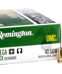 1000 Rounds of .40 S&W Ammo by Remington - 180gr MC