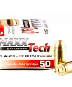 50 Rounds of .45 ACP Ammo by MAXX Tech - 230gr FMJ