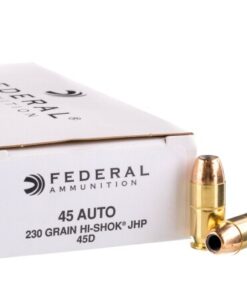 50 Rounds of .45 ACP Ammo by Federal Classic - 230gr JHP Hi-Shok
