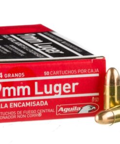 1000 Rounds of 9mm Ammo by Aguila - 124gr FMJ