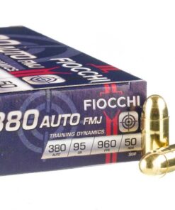 1000 Rounds of .380 ACP Ammo by Fiocchi - 95gr FMJ