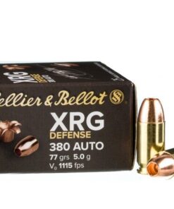 25 Rounds of .380 ACP Ammo by Sellier & Bellot XRG Defense - 77gr SCHP