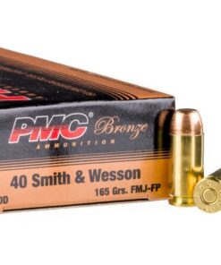 1000 Rounds of .40 S&W Ammo by PMC - 165gr FMJFN