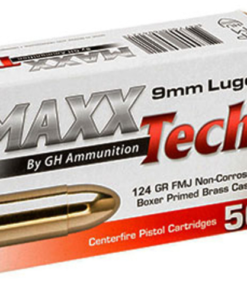 500 Rounds of 9mm Ammo by MAXX Tech - 124gr FMJ