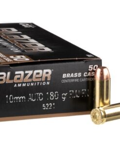 50 Rounds of 10mm Ammo by Blazer Brass - 180gr FMJ