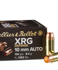 25 Rounds of 10mm Ammo by Sellier & Bellot XRG Defense - 130gr SCHP