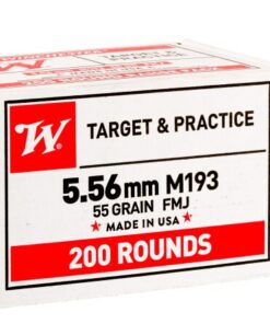 200 Rounds of 5.56x45 Ammo by Winchester USA - 55gr FMJ M193