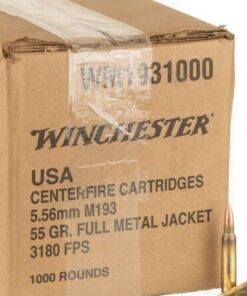 1000 Rounds of 5.56x45 Ammo by Winchester USA - 55gr FMJ