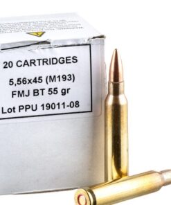 20 Rounds of 5.56x45 Ammo by Prvi Partizan - 55gr FMJBT M193