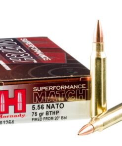 20 Rounds of 5.56x45 Ammo by Hornady Superformance Match - 75gr HPBT