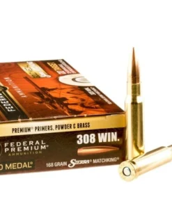 200 Rounds of .308 Win Ammo by Federal Sierra Match King - 168gr HPBT